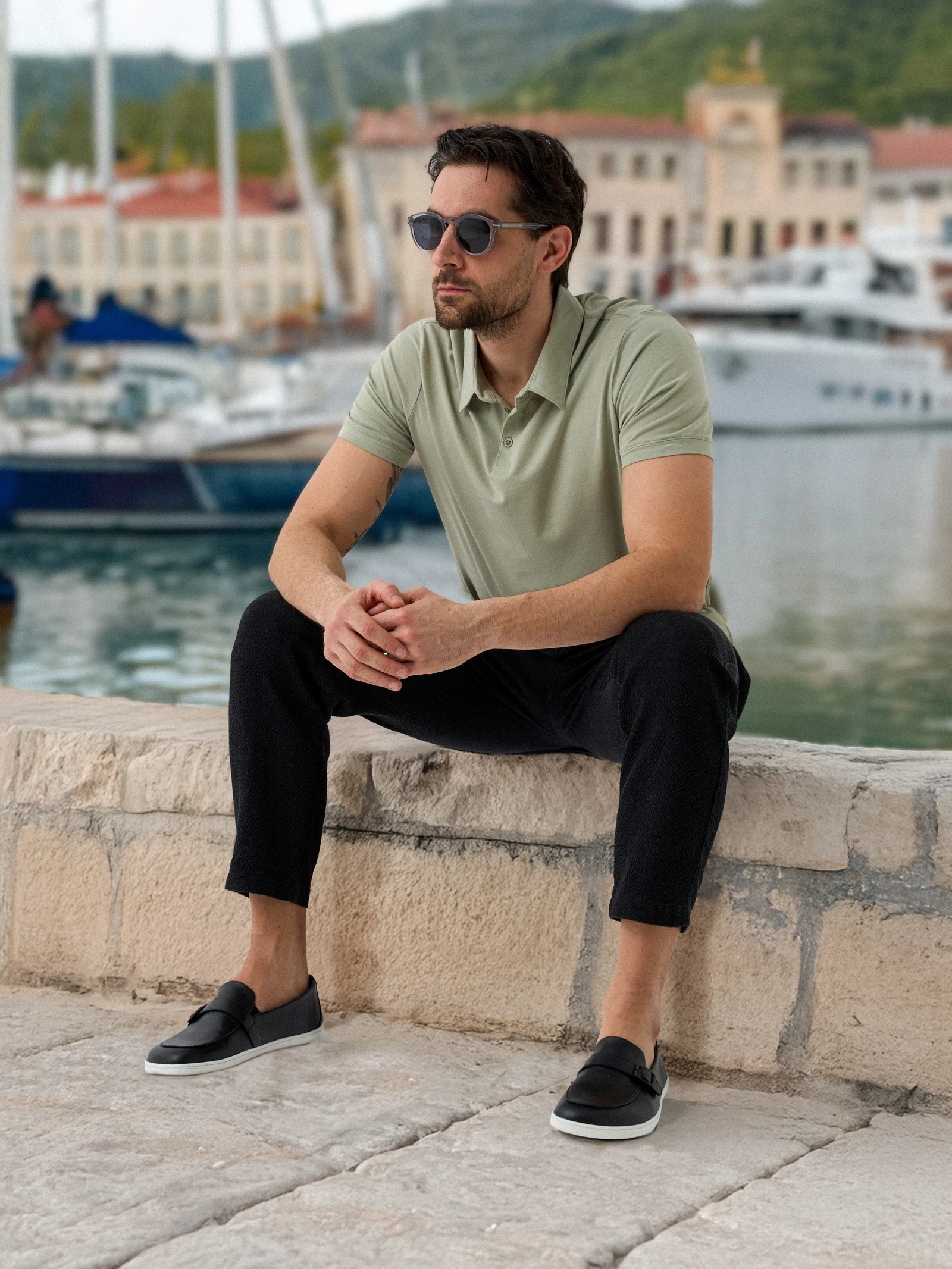 Босоногие мокасины Be Lenka Amadeus - чёрный и белый, фото 4