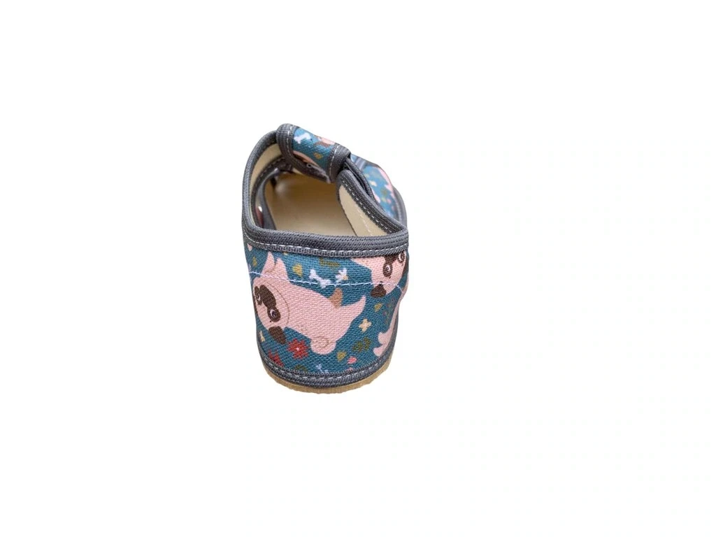 Тапочки Baby Bare Slippers — зелёный, серый (детские), фото 5