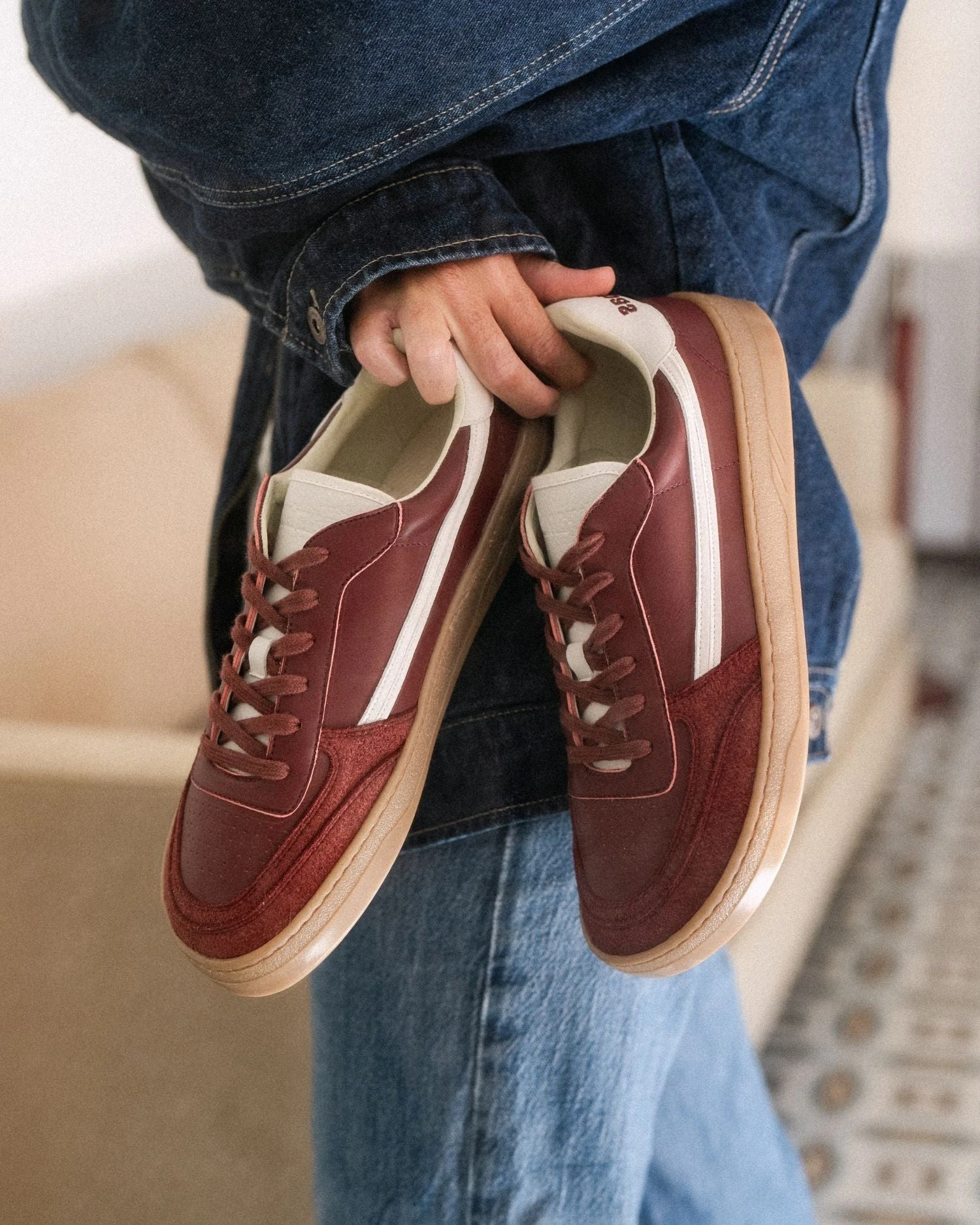 Босоногие кроссовки Brambas Calabria — бордовый, фото 2