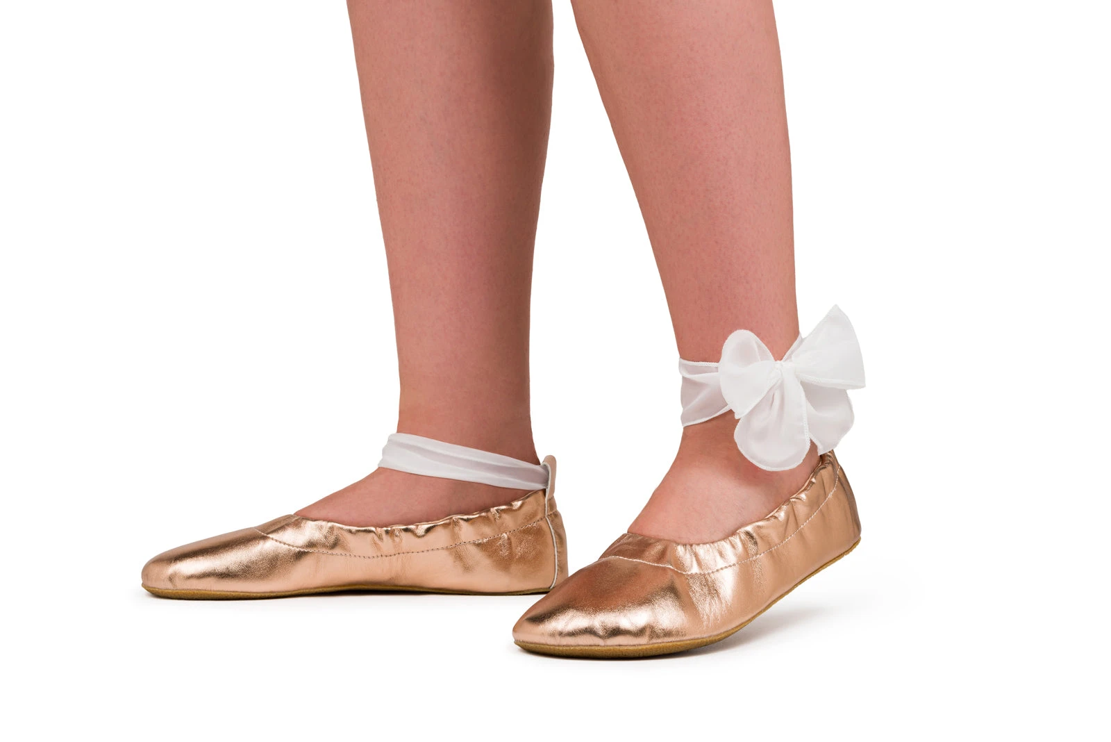Балетки Ahinsa Chic Barefoot — розовое золото, фото 16