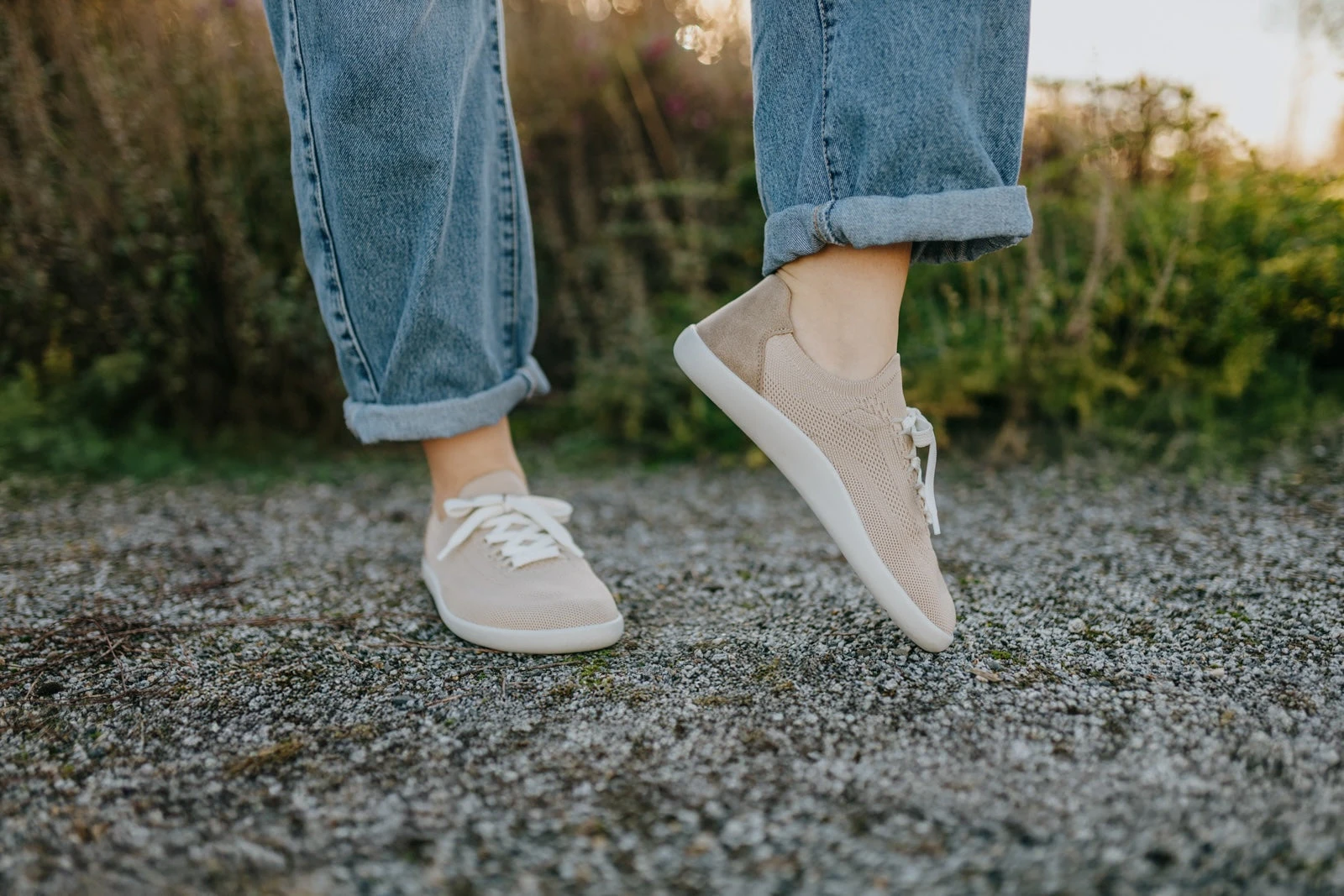 Кроссовки Ahinsa Softy Knit Barefoot — бежевый, фото 16
