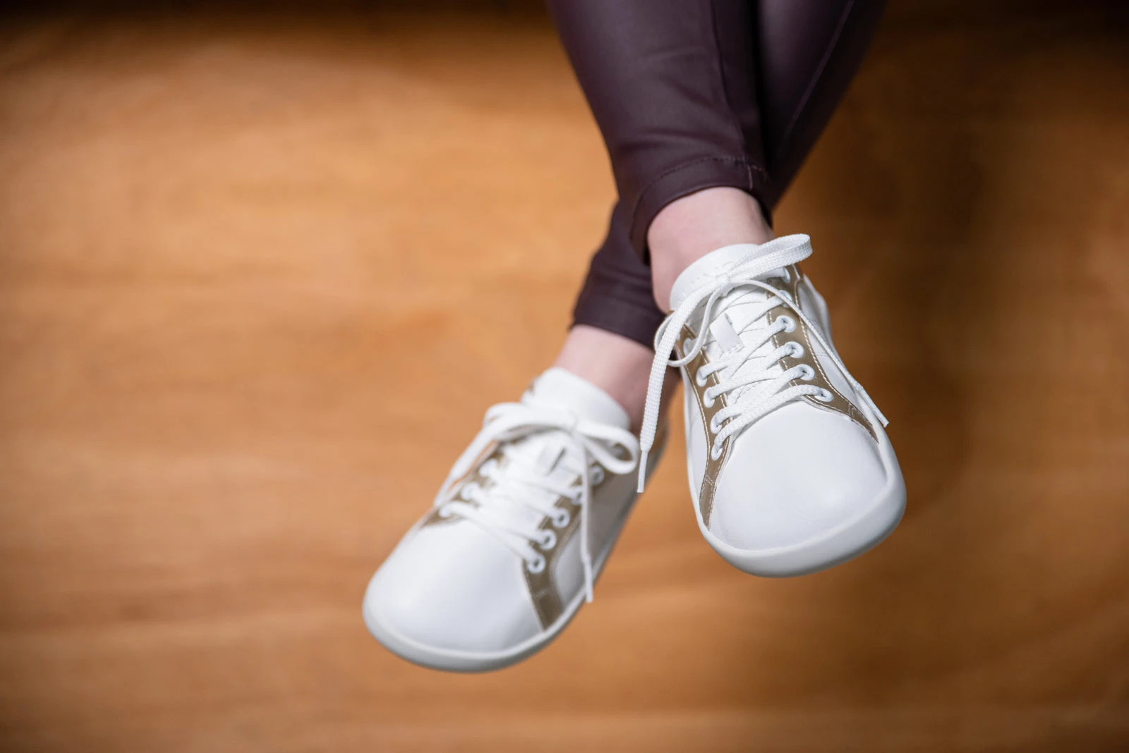 Кроссовки Ahinsa Pura Play Barefoot — золотистая отделка, фото 13