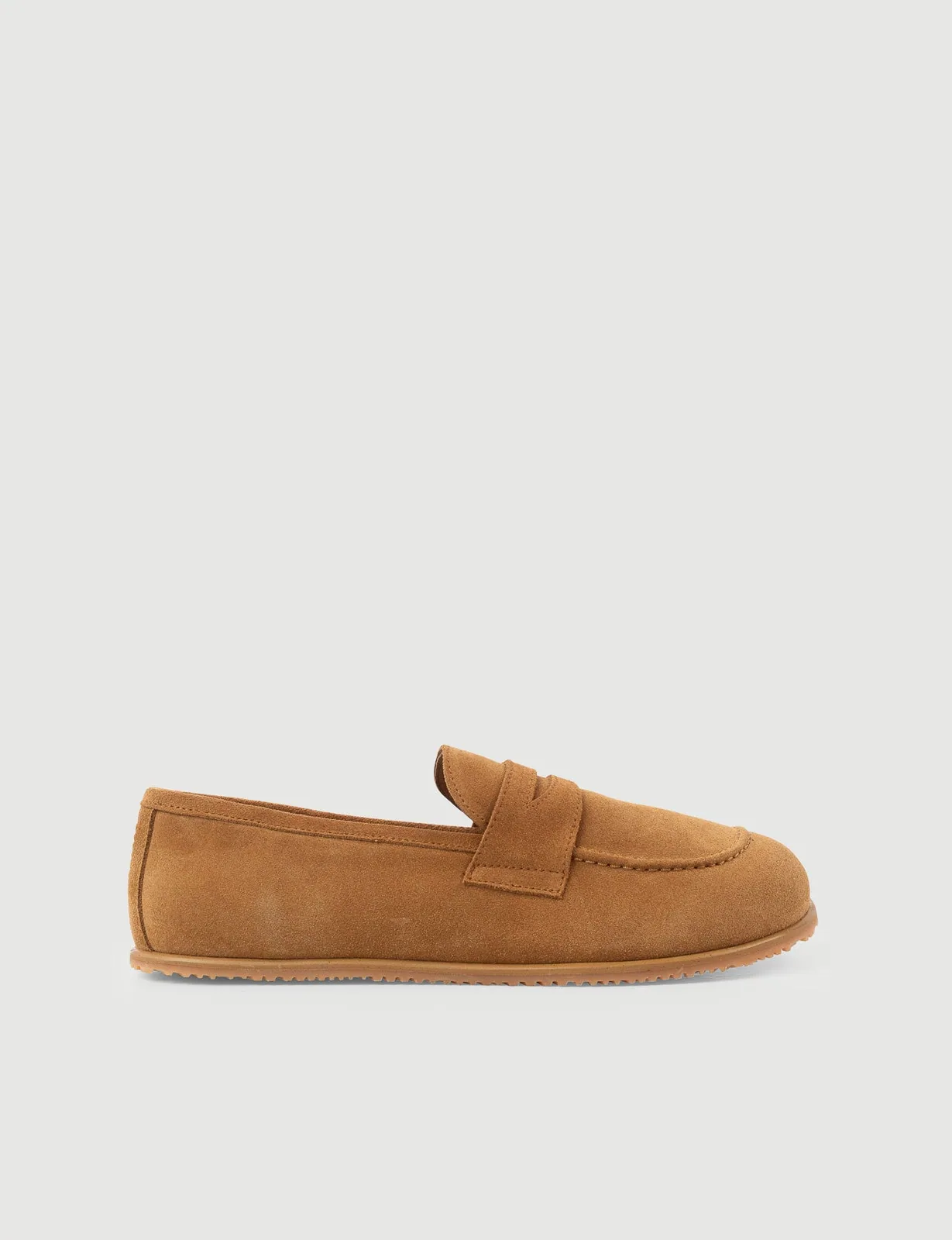 Женские мокасины SHUU Classic, цвет camel, замша — фото 1 из 4