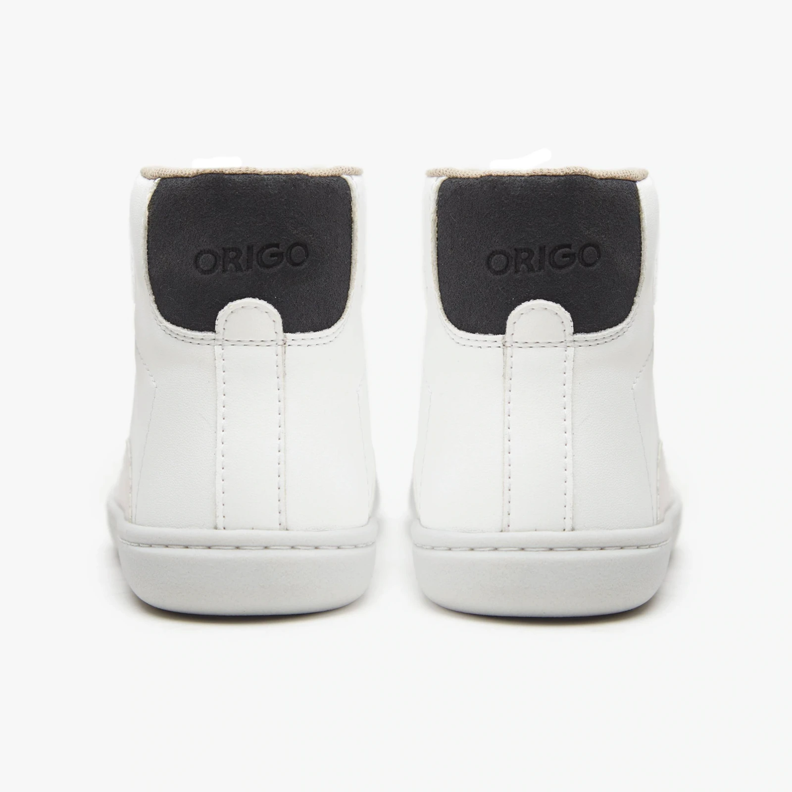 Босоногие кеды Origo High-Top Sneakers — белый с отделкой под замшу, фото 6