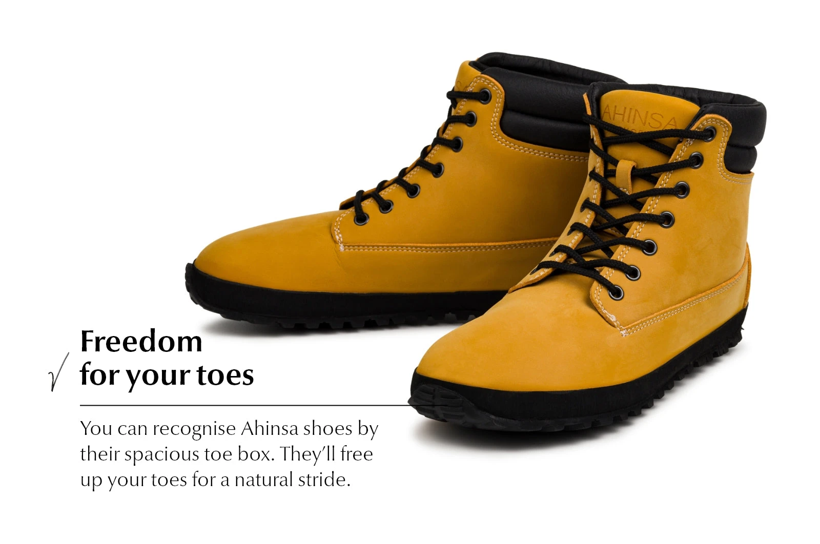 Туфли Ahinsa Shuma Nature Barefoot — горчичный, фото 3