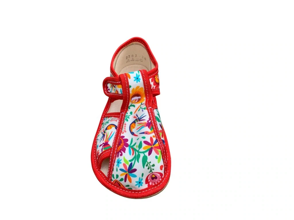 Тапочки Baby Bare Slippers — красный, белый (детские), фото 2