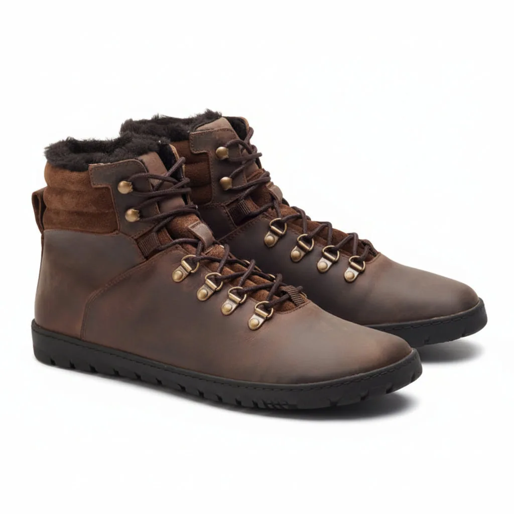 Мужские ботинки ZAQQ QRAC Dark Brown Waterproof (тёмно-коричневые) — фото 1 из 11