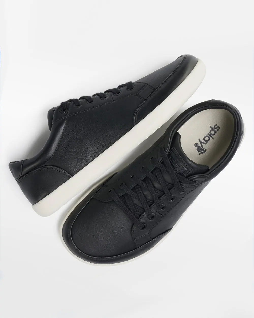 Босоногие кожаные кеды Splay FREESTYLE LEATHER — Obsidian, фото 2