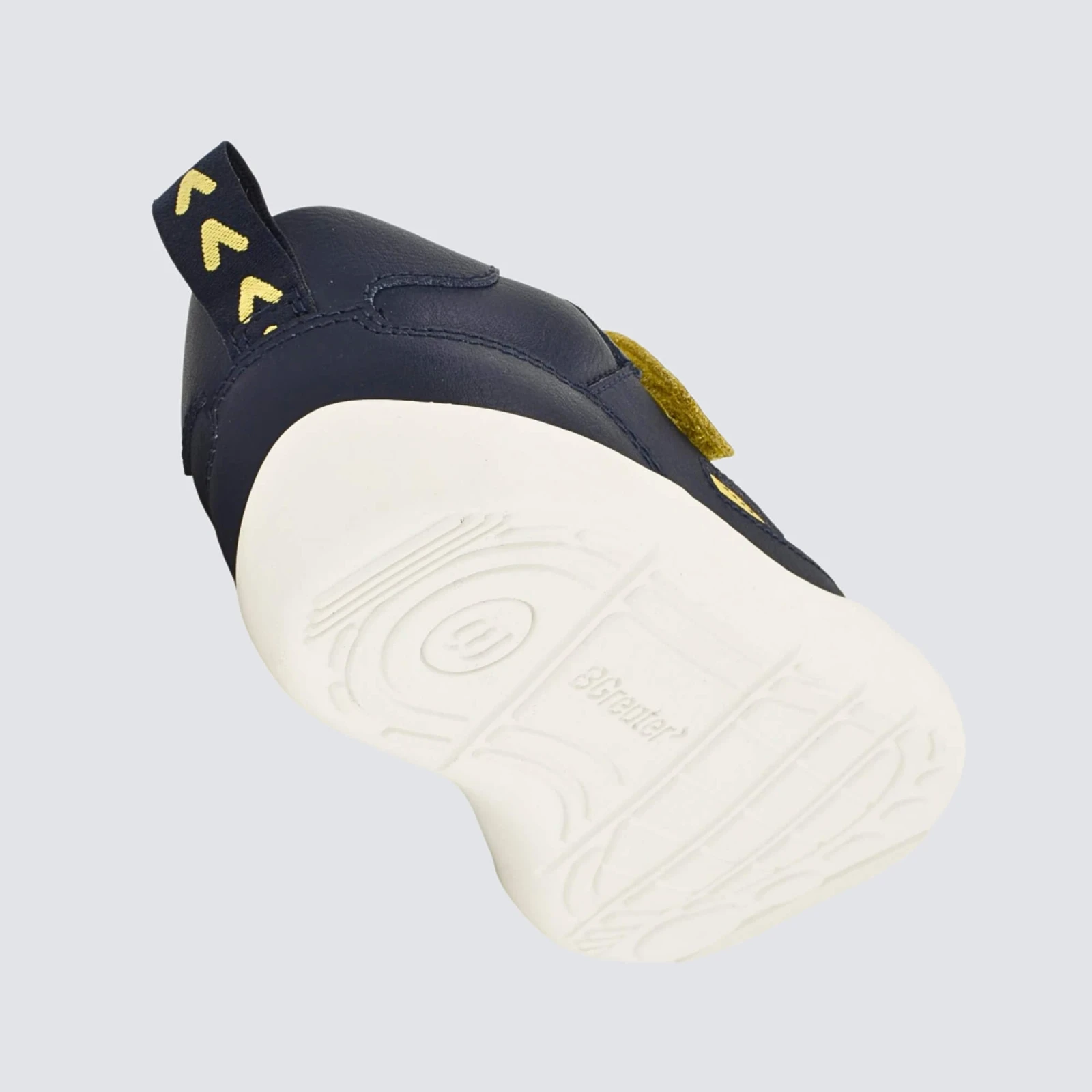 Кроссовки BGreater All Leather Lev — тёмно-синий с жёлтым, фото 2
