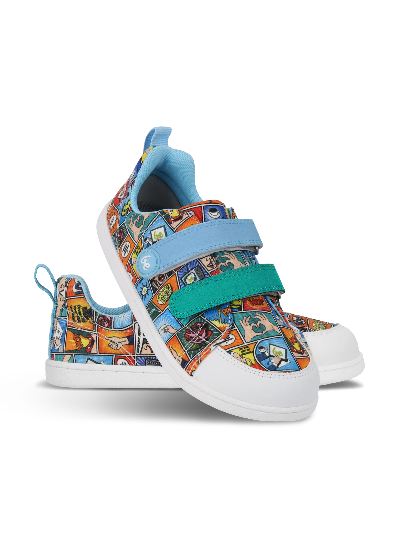Детские босоногие кроссовки Be Lenka Canvi - цветной комикс, фото 2
