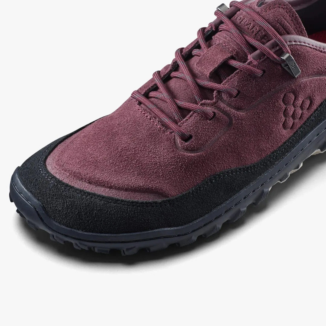 Кроссовки Vivobarefoot Tracker Leather AT Low II Suede — мужская модель, бордовый, фото 7